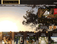Tablet Screenshot of haciendadelmarques.com